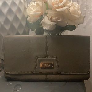BCBG Grey Clutch